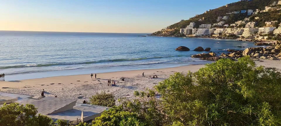 Clifton Fourth Beach at golden hour