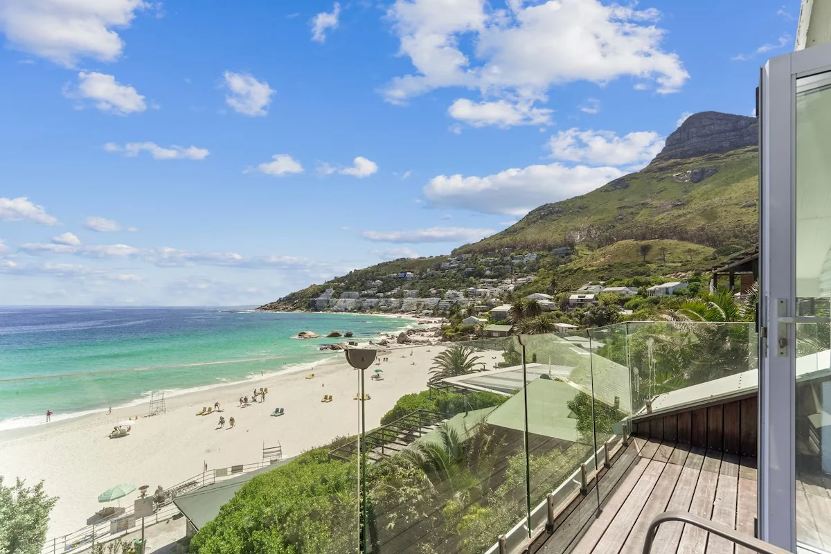 Clifton Fourth Beach and the Atlantic coastline viewed from Bungalow 69
