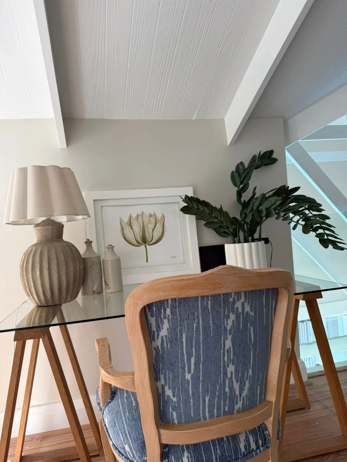 Interior decor beside the staircase